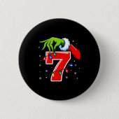 Nummer 7 passend 67 Meme Weihnachtself Hand Jungen Button (Vorderseite)