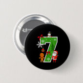 Nummer 7 Passend 67 Meme Weihnachtskostüm Männer W Button (Vorne & Hinten)