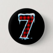 Nummer 7 passend 67 Meme Weihnachtskostüm Männer W Button (Vorderseite)