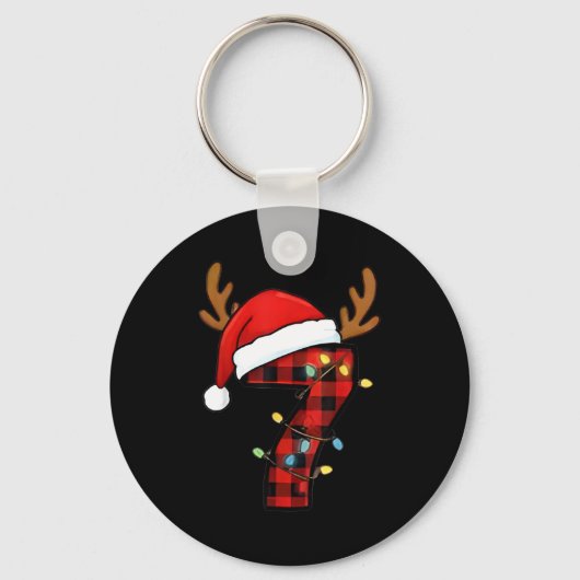 Nummer 7 Passend 67 Meme Weihnachtskostüm Männer W Schlüsselanhänger (Vorderseite)