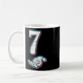 Nummer 7 passend zu 67 Meme Halloween Kostüm Männe Kaffeetasse (Links)