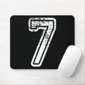 Nummer 7 passend zu 67 Meme Halloween Kostüm Männe Mousepad (Mit Mouse)