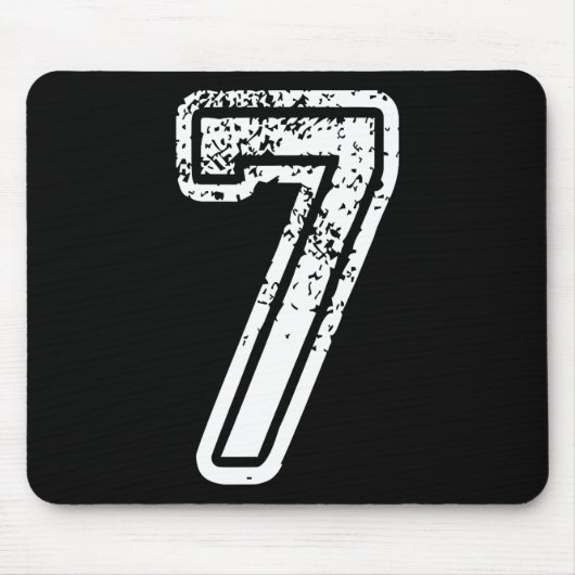 Nummer 7 passend zu 67 Meme Halloween Kostüm Männe Mousepad (Vorne)