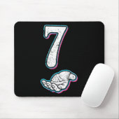 Nummer 7 passend zu 67 Meme Halloween-Kostüm Männe Mousepad (Mit Mouse)