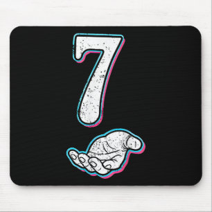Nummer 7 passend zu 67 Meme Halloween-Kostüm Männe Mousepad