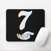 Nummer 7 passend zu 67 Meme Halloween Kostüm Männe Mousepad (Mit Mouse)