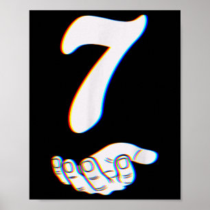 Nummer 7 passend zu 67 Meme Halloween Kostüm Männe Poster