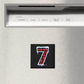 Nummer 7 passend zu 67 Meme Weihnachtskostüm Männe Magnet (In Situ (Geschirrspüler))