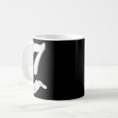 Nummer 7 passend zu 67 Six Seven Meme Paar Hallowe Kaffeetasse (Vorderseite Links)