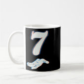 Nummer 7 passend zu 67 Six Seven Meme Paar Hallowe Kaffeetasse (Links)