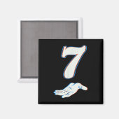 Nummer 7 passend zu 67 Six Seven Meme Paar Hallowe Magnet (Vorderseite/Rückseite)
