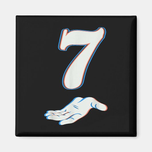 Nummer 7 passend zu 67 Six Seven Meme Paar Hallowe Magnet (Vorne)