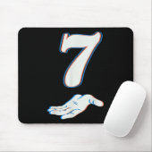 Nummer 7 passend zu 67 Six Seven Meme Paar Hallowe Mousepad (Mit Mouse)