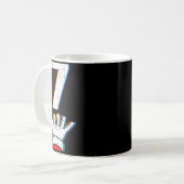 Nummer 7 passende 67 Meme Weihnachten Pyjama Männe Kaffeetasse (Vorderseite Links)
