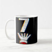 Nummer 7 passende 67 Meme Weihnachten Pyjama Männe Kaffeetasse (Links)