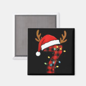 Nummer 7 Passende 67 Meme Weihnachtskostüm Männer  Magnet (Vorderseite/Rückseite)