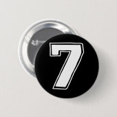 Nummer 7 Sechs Sieben 6 7 Meme 67 Lustig 7. Geburt Button (Vorne & Hinten)