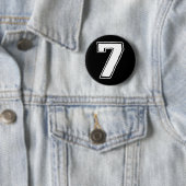 Nummer 7 Sechs Sieben 6 7 Meme 67 Lustig 7. Geburt Button (Beispiel)