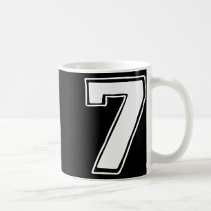 Nummer 7 Sechs Sieben 6 7 Meme 67 Lustig 7. Geburt Kaffeetasse
