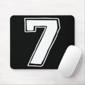 Nummer 7 Sechs Sieben 6 7 Meme 67 Lustig 7. Geburt Mousepad (Mit Mouse)