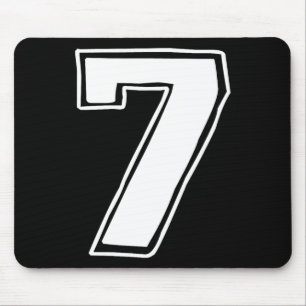 Nummer 7 Sechs Sieben 6 7 Meme 67 Lustig 7. Geburt Mousepad