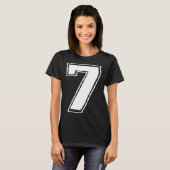 Nummer 7 Sechs Sieben 6 7 Meme 67 Lustig 7. Geburt T-Shirt (Vorne ganz)
