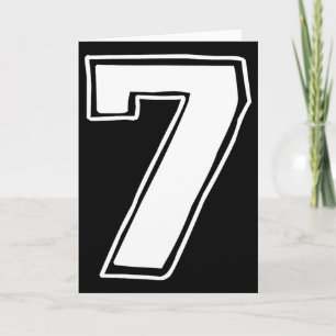 Nummer 7 Sechs Sieben 6 7 Meme 67 Lustiger 7. Gebu Karte
