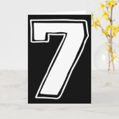 Nummer 7 Sechs Sieben 6 7 Meme 67 Lustiger 7. Gebu Karte (Gelbe Blume)