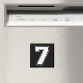 Nummer 7 Sechs Sieben 6 7 Meme 67 Lustiger 7. Gebu Magnet (In Situ (Geschirrspüler))