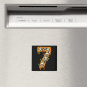 Nummer 7 Sechs Sieben 6 7 Meme Lustiges Design Paa Magnet (In Situ (Geschirrspüler))