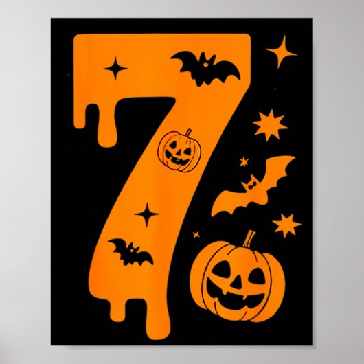 Nummer 7 Sechs Sieben 6 7 Meme Lustiges Design Paa Poster (Vorne)