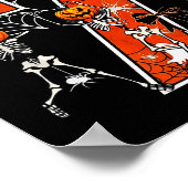 Nummer 7 Sechs Sieben Meme 6 7 Halloween Tanzender Poster (Ecke)