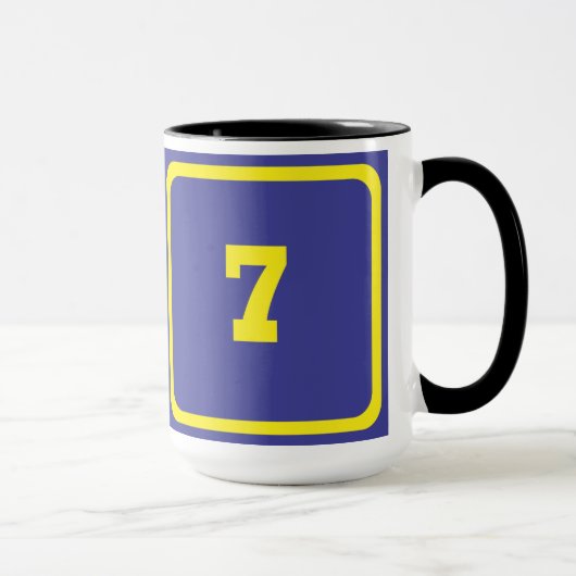 Nummer 7 tasse (Rechts)