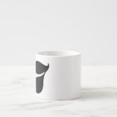 Nummer 7 Typografie Espresso Tasse (Vorderseite)
