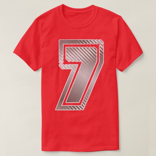 Nummer 7 Vintag T-Shirt (Design vorne)