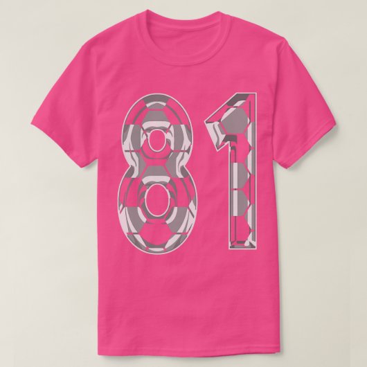 Nummer 81 Jersey 81 Mama Player Fan 1 T-Shirt (Design vorne)