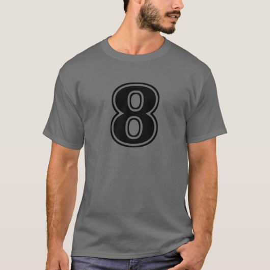 Nummer 8 An der Vorderseite T-Shirt (Vorderseite)