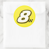 Nummer 8 - Aufkleber (Tasche)