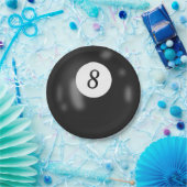 Nummer 8 Billardball Pappteller (Party)