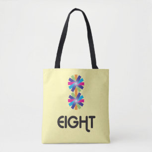 Nummer 8: farbenfrohe, elegante und kühne Gestaltu Tasche