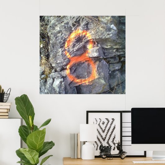 Nummer 8 poster (Heimbüro)