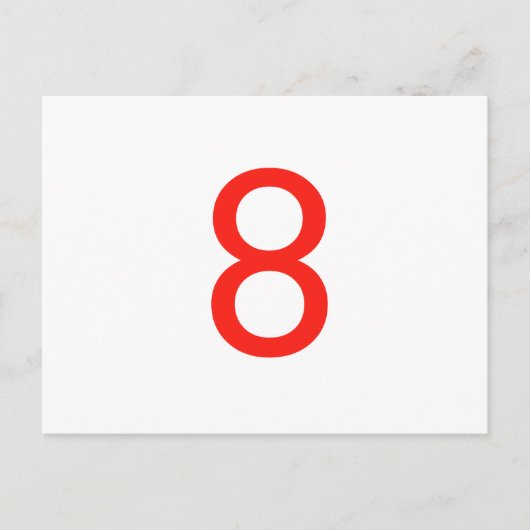 Nummer 8 postkarte (Vorderseite)