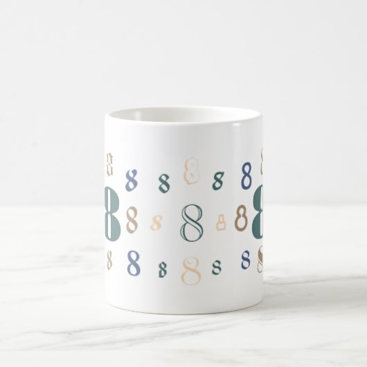 Nummer 8 Tasse (Mittel)