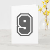 Nummer 9 karte (Gelbe Blume)