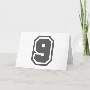 Nummer 9 karte