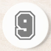 Nummer 9 sandstein untersetzer (Vorne)