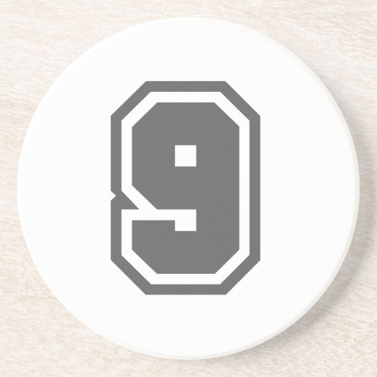 Nummer 9 sandstein untersetzer (Vorne)