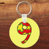 Nummer 9 schlüsselanhänger (Vorderseite)