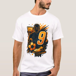 Nummer 9 T-Shirt für Sportenergie - Basketball und