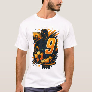 Nummer 9 T-Shirt für Sportenergie - Basketball und